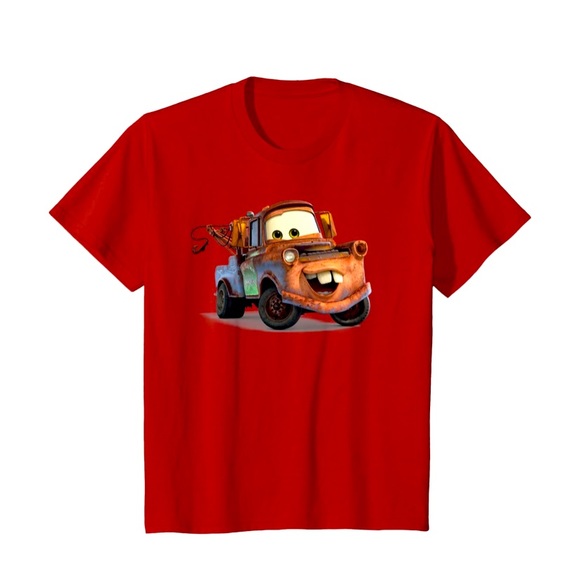 Disney Other - 💰2/$10 Disney Cars Mater Red Short Sleeve T-Shirt Size Youth Medium